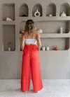 Nar çiçeği bol pantolon 