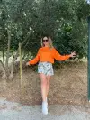Kapaklı şort etek