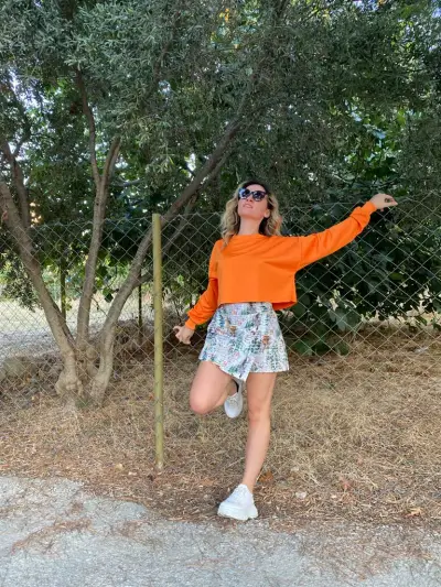 Kapaklı şort etek