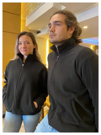 Siyah Polar Hırka 