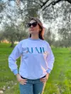 Bisiklet Yaka Sweatshirt 