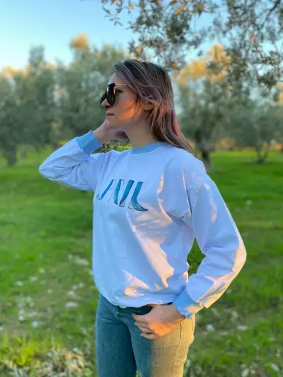 Bisiklet Yaka Sweatshirt 
