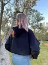 Kapüşonlu Kısa Sweatshirt