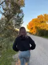 Kapüşonlu Kısa Sweatshirt 